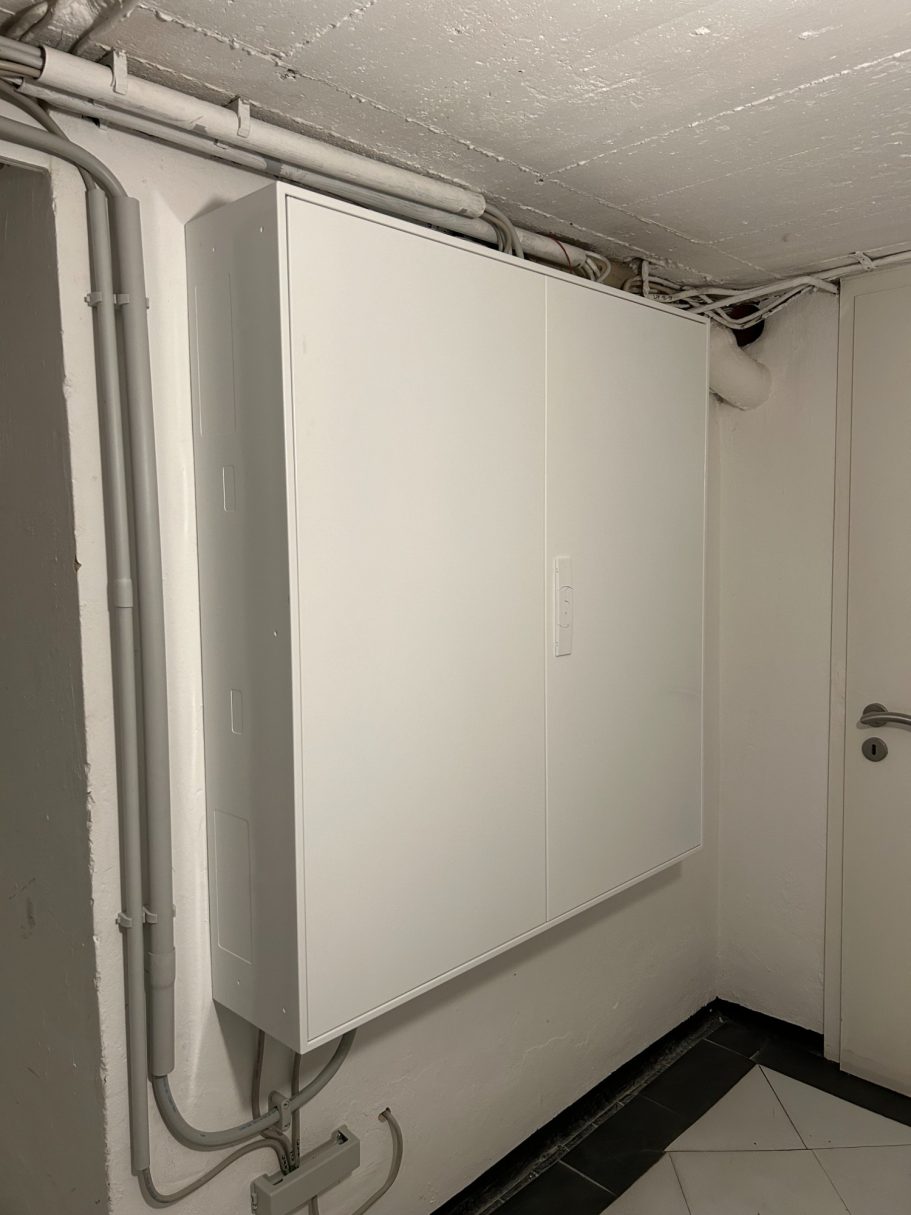 Moderner Zählerschrank nach aktuellem Standard